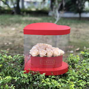 Phong Cách Mới Chất Lượng Cao Trái Tim Hoa Đóng Gói Hộp Quà Tặng Với <span class=keywords><strong>PVC</strong></span> - Product Image 3