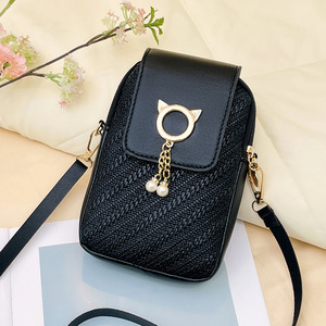 Bolso de Teléfono de Piel Sintética Estilo Coreano para <span class=keywords><strong>Hombre</strong></span>, Bolso de Hombro y Bandolera Moderno 2025, Fresco y Dulce, con Relieve, Venta al por Mayor - Product Image 6