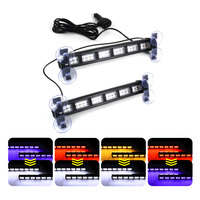 2Pcs Neue farbwechsel nde LED-Warn licht leiste Not blinkende, auf schraub bare Straßen rettungs blitz lampe