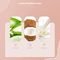 OEM QDQ Produits de beauté pour le corps Gel douche au lait de chèvre de Thaïlande Mousse de bain élastique et soyeuse Gel douche parfum pour le nettoyage personnel