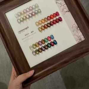 High Quality 24-Color UV <b>Nail</b> Art Cat's Eye <b>Gel</b> Polish <b>Set</b> Display Board 15ml Volume Free Salons Customizable Logo <b>Nail</b> Polish - Product Image 3