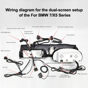 Autoradio Android Linux multimédia Navihua 32 pouces avec écran LCD, lecteur DVD et Carplay pour BMW Série 7 F01 F02/X5 F15 - Product Image 6