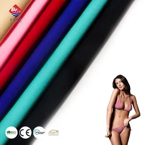 Tessuto da bagno lavorato a maglia 200gsm 4 way stretch 82% nylon 18% spandex elastan per bikini