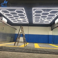 2022 Offre Spéciale lampes led hexagonales de lavage de voiture pour garage, réparation automobile, éclairage d'atelier