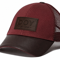 Patchs en cuir véritable de haute qualité avec logo en relief personnalisé pour chapeaux