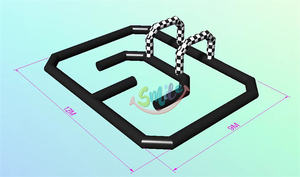 Voiture personnalisée ATV/Quad/Go Karts piste/Offre Spéciale piste de course gonflable prix bon marché à vendre - Product Image 4