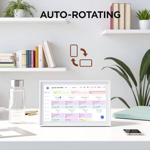 <span class=keywords><strong>Calendrier</strong></span> numérique 10,1 pouces, planificateur de repas, tableau de tâches, liste de choses à faire, écran tactile intelligent HD, interactif pour la maison, avec photo numérique intégrée - Product Image 6