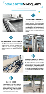 Industriële Elektrische Nieuwe Doorlopende Friteuse Voor Kipnuggets Aardappelchips Frietjes Weegbree Chips Pinda-Aardnoten Frituren - Product Image 3