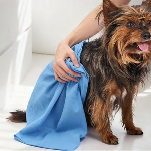 Serviette de bain personnalisée pour chiens et chats, super absorbante, en chamois, lavable, serviettes de séchage, accessoires pour animaux de compagnie, fournitures pour chiens, 66*43cm 43*32cm - Product Image 4