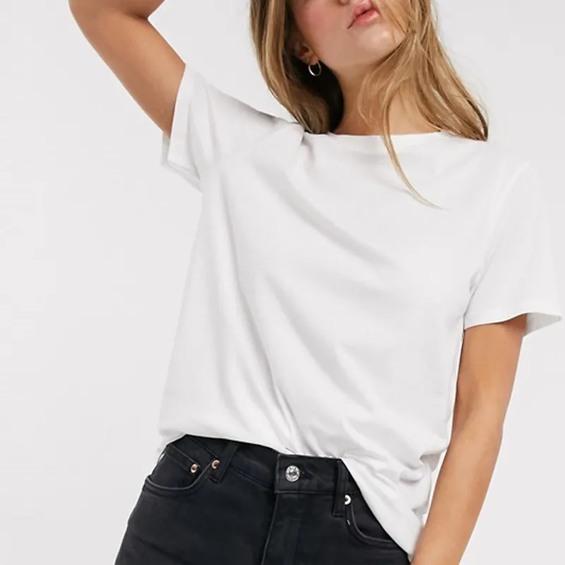 Selling Goed Regelmatige Witte Teeshirts Custom Bedrukte T-shirts Groothandel Zomer Korte Mouw T-shirt Vrouwen