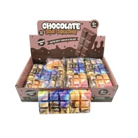 Jouet Squishy Créatif en Forme de Barre de Chocolat, Super Doux, à Remontée Lente, Anti-Stress, pour Enfants et Adultes, Idéal comme Cadeau