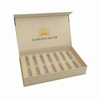 Boîtes cadeaux écologiques personnalisées en forme de livre en carton magnétique pour cosmétiques et parfums, avec insert en mousse