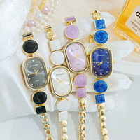 Nouvelles Montres Bracelet de Luxe pour Femmes 2026, Style Goutte d'Huile Haut de Gamme, Incrustées de Diamants, Forme Irrégulière, Tendance et Élégantes
