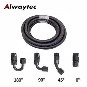 ユニバーサルAN4 AN6 AN8 AN10アルミ合金CPEオイル燃料継手ホースエンドアダプターキット編組燃料クーラーホースラインアセンブリ - Product Image 1