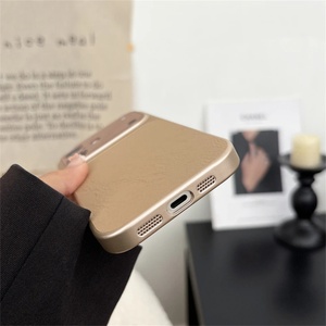 Nueva Funda Mate Antigolpes con Ventana Grande para iPhone 17 16 15 14 13 Pro Max, Funda de Cuero con Anillo Magnético para iPhone 17 Pro Max - Product Image 6