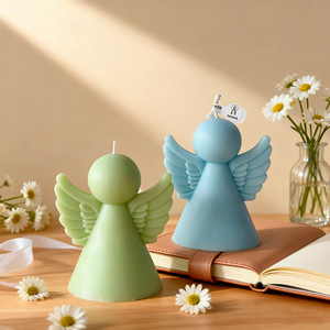 <b>Angel</b> Figurine Scented <b>Candle</b> With <b>Wings</b> Handmade Aromatherapy <b>Candle</b> For Wedding Favor - Product Image 2