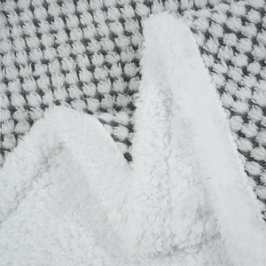 Manta de cama de lana de tamaño doble, mantas Súper suaves y cálidas para sofá, sofá y cama con textura de gofres, acogedoras, peludas y ligeras - Product Image 4