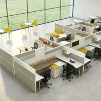 Poste de travail modulaire pour bureau, cloison de bureau, bureau informatique pour personnel, mobilier de bureau pour centre d'appels, table de travail moderne