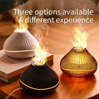 Diffuseur d'huiles essentielles ultrasonique 160 ml, humidificateur à flamme, aromathérapie à l'oignon, purificateur d'air