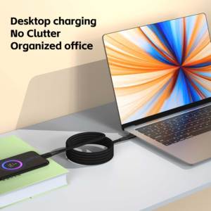 Xu Hướng Nhà Máy Bán Buôn Từ Tự Cuộn Dây Cáp Pd100w 240W Bện Loại C USB Nhanh Chóng Sạc Cáp Dữ Liệu Cho Điện Thoại Di Động Android - Product Image 3