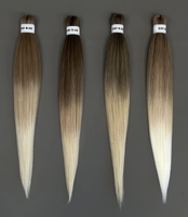 Extensions de cheveux de haute qualité, ombrées, 52 pouces, Expression Braids, faciles à tresser pour femmes, cheveux synthétiques pré-étirés pour tressage