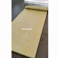INSULWOOL Rouleau d'isolation en laine de verre au design moderne 24kg/m3, épaisseur 50mm, pour l'isolation thermique des toitures d'entrepôts