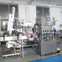 Ligne de production automatique de remplissage et de bouchage de bouteilles en verre pour sauce tomate chaude/ketchup/mayonnaise, contrôlée par PLC, pour produits chimiques
