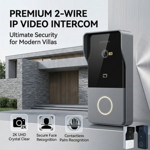 Système de vidéophone Hiwink à 2 fils, portée maximale 300 m, 4 unités extérieures, 4 unités intérieures, 2 kits de serrures, interphone étanche en alliage <span class=keywords><strong>d</strong></span>'aluminium - Product Image 6