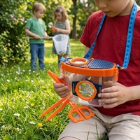 Good Quality Obest Plastic Magnifier Jar with Acrylic Lens 41mm Diameter Children Outdoor Scientific Explorer Magnifying Glass