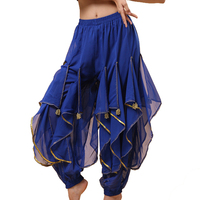 Danse du ventre en mousseline de soie sarouel femmes filles Bollywood danse arabe Costume Tribal