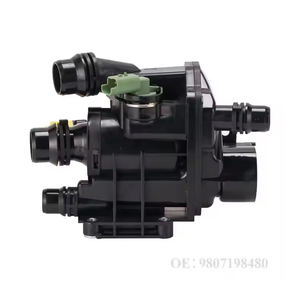Nouveau boîtier de Thermostat de liquide de refroidissement 9807198480 9807119880 pour Peugeot 208 308 Citron C3 Picasso C4 <span class=keywords><strong>DS3</strong></span> 1.2 Thermostat d'eau de refroidissement - Product Image 4