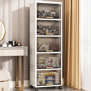 <span class=keywords><strong>Armoire</strong></span> <span class=keywords><strong>de</strong></span> rangement mobile à tiroirs en plastique <span class=keywords><strong>de</strong></span> 40-50 cm <span class=keywords><strong>de</strong></span> large, 5 niveaux <span class=keywords><strong>multi</strong></span>-usages pour salle <span class=keywords><strong>de</strong></span> bain, <span class=keywords><strong>cuisine</strong></span>, jouets, collations - Product Image 1