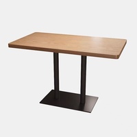 Tables et chaises de restaurant modernes, banquettes de luxe en cuir PU pour centre commercial, mobilier commercial écologique et durable
