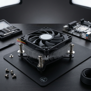 Cc7527-ec DC <b>Aluminum</b> Alloy Extrusion Plastic Blades Axial Flow Fan for Intel 1156 Pin Processors CPU Cooler - Product Image 3