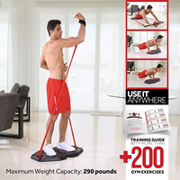 Bandes de Résistance Lourdes Portables pour Gym, Barre Triceps, Roue de Musculation, Poulies – Équipement d'Entraînement Corporel à Domicile