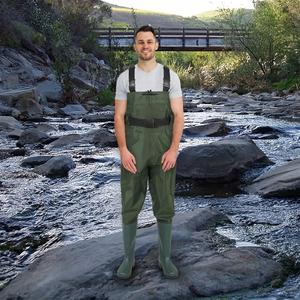 Tenue de pêche légère et respirante, pantalon de pluie assorti à des chaussures imperméables, waders de pêche pour la pêche en plein air - Product Image 3