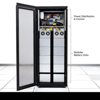 Sistema de Batería de Litio Vertiv HPL P1 512V 140Ah, Reemplazo para Baterías de Plomo-Ácido VRLA en Gabinetes UPS de Centros de Datos