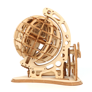 <span class=keywords><strong>Globe</strong></span> en bois de style Montessori, <span class=keywords><strong>puzzle</strong></span> <span class=keywords><strong>3D</strong></span> éducatif à faire soi-même, dessin animé, ornements de haute qualité, objets de collection, jouets faits à la main - Product Image 1
