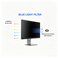 Filtre de confidentialité en gros pour écran d'ordinateur PC, protection d'écran Nano 2 faces 180° °   Anti-espionnage, anti-lumière bleue, anti-reflets, résistant aux rayures