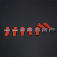 Système de nivellement de carreaux de céramique solide de 1.5mm pince dispositif de nivellement réutilisable Base plastique PP joint entretoise pour appartement facile