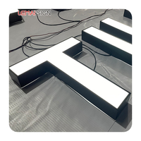 Personalizado de acero inoxidable al aire libre impermeable LED luz frontal acrílico 3D canal carta tienda signo LED Logo