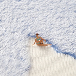 Alfombra antideslizante que brilla <span class=keywords><strong>en</strong></span> la oscuridad para niñas, sala de estar, dormitorio, cama, alfombra lateral, alfombra luminosa de terciopelo de cristal suave - Product Image 5