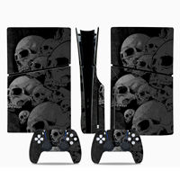 Autocollant coloré pour PS5 Slim, autocollant de protection pour console de jeu, protection pour manette PS5 pour Dualsense