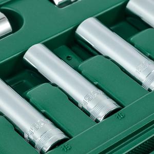 USA APEX 60 pièces. Jeu de douilles à main 1/2 pouce, clés en acier et en plastique avec embouts, y compris boîte, étui rigide, réparation de véhicules à <span class=keywords><strong>domicile</strong></span> - Product Image 4