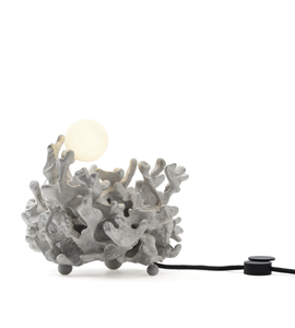 BO <span class=keywords><strong>CCI</strong></span> 44 #   Lampe de table suspendue en aluminium effet grotte naturelle, lustre en verre à forme aléatoire, échantillon physique de lampe de plafond - Product Image 3