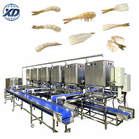 Machine automatique multi-coupes en acier inoxydable pour éplucher et éviscérer les crevettes, moteur 4000-5000 crevettes/heure pour la transformation des produits de la mer