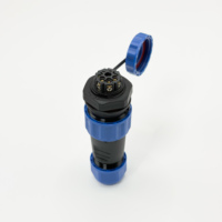 HIKELP LD20/LP20 Connecteurs étanches IP68 de type aviation, 2-7 broches, avec fixation arrière par écrou, mâle/femelle