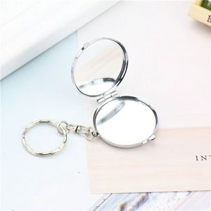 Mini <b>Makeup</b> Compact Pocket <b>Mirror</b> Key Ring Keychain Metal Portable Two-side Folding <b>Makeup</b> <b>Mirror</b> Cosmetic <b>Mirrors</b> - Product Image 4