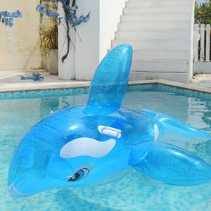 <b>Inflatable</b> Whale <b>Floating</b> Lounger 150x84x68cm Blue Color For <b>Pool</b> Adult Use - Product Image 1