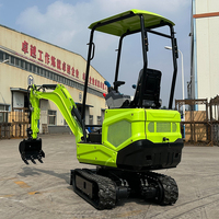 Mini-excavatrice de 1,8 tonne avec cabine, moteur Kubota EPA, Euro 5, livraison gratuite, micro-excavatrice sur chenilles de 2 tonnes, CE, pour la maison et la ferme, à vendre